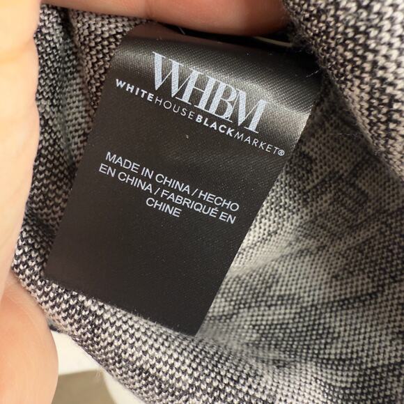 White House, black market size small sleeveless knit dress houndstooth#3708 - Picture 4 of 11